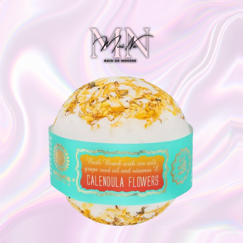Bombe de bain fleurs séchées 145gr - Calendula